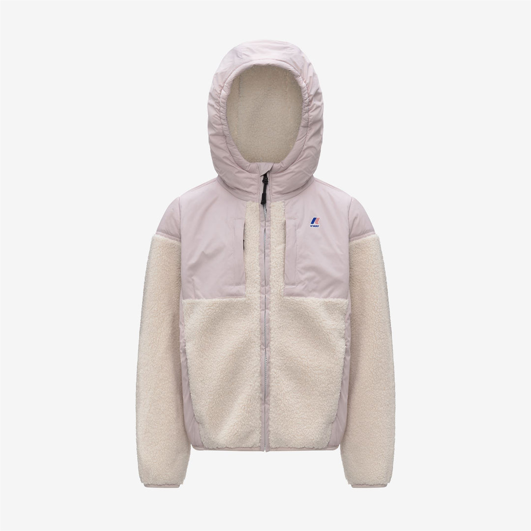Fleece_KID UNISEX_P. SAMSON 4.0 ORSETTO_Hoodie Full Zip_Rose Hushed--Ecru - Photo