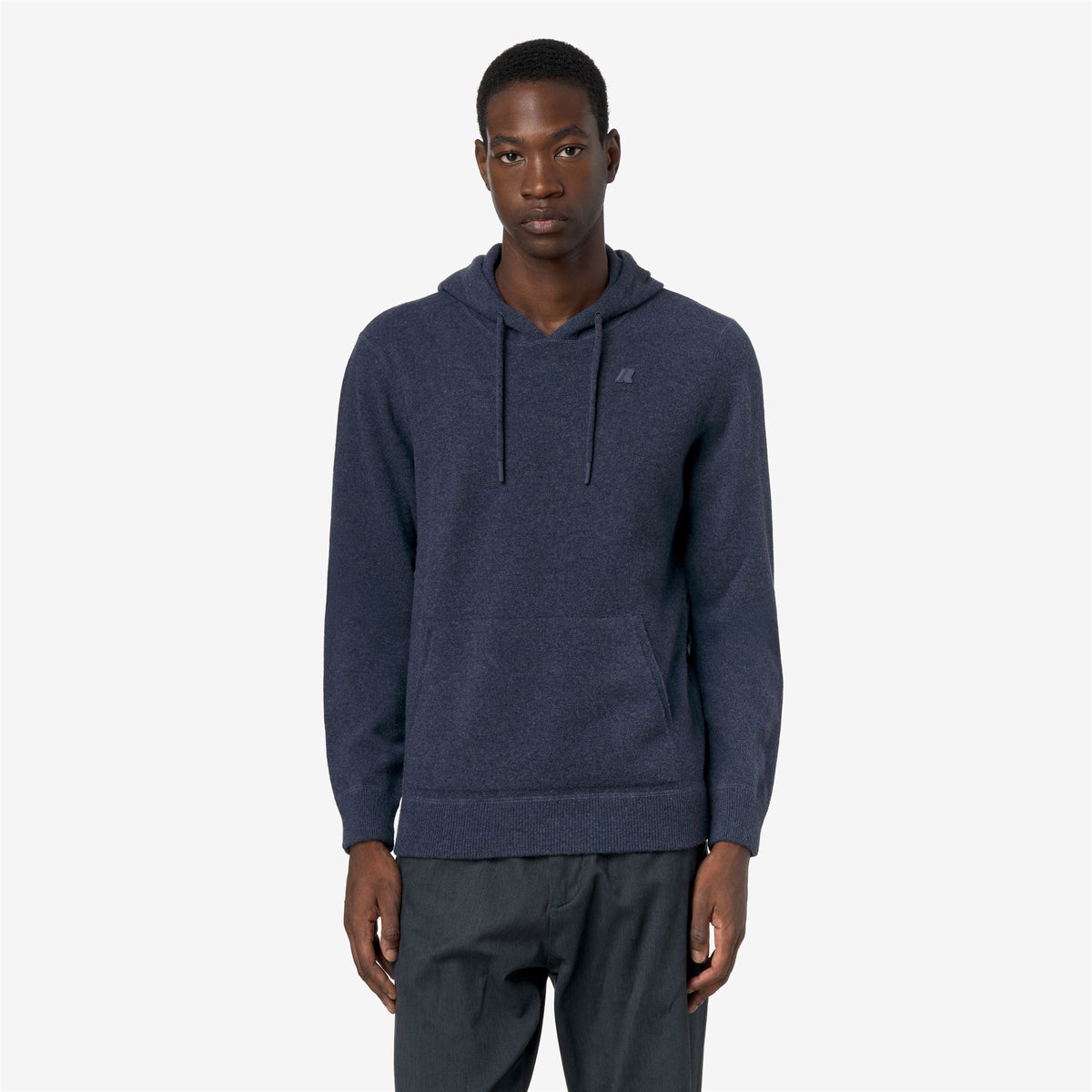 Knitwear_Man_ARZEL FLEECE STITCH_Jumper_Blue Dusty - Commercial 4
