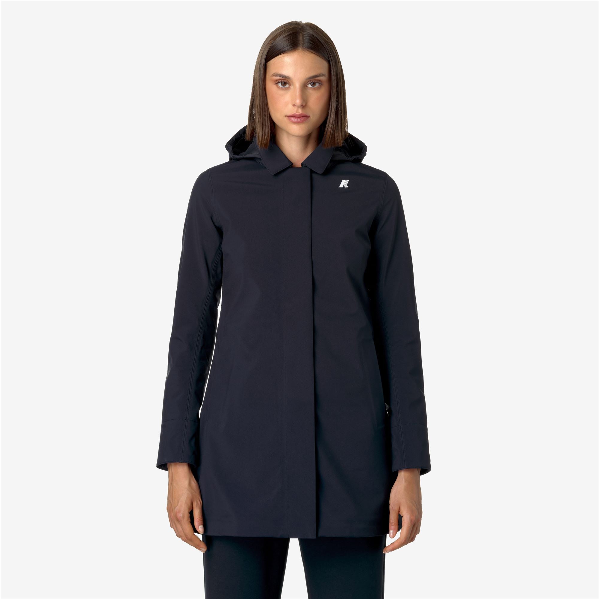 Jackets_WOMAN_MATHY BONDED_3/4 Length_Blue Depth-Blue Depth - Blue Depth - Commercial 3