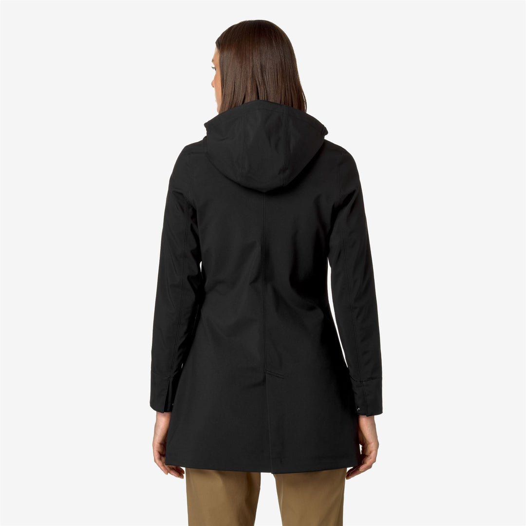 MATHY BONDED - Jackets - 3/4 LENGTH - WOMAN - Black-Blue Depth