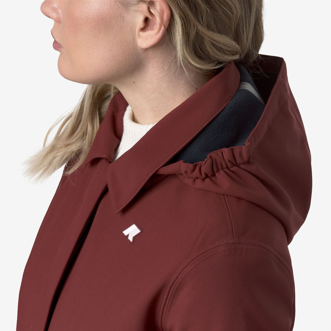 MATHY BONDED - Jackets - 3/4 LENGTH - WOMAN - Red Syrah-Blue Depth