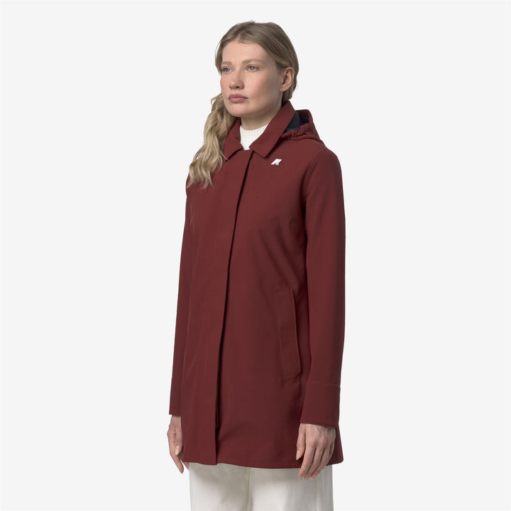 MATHY BONDED - Jackets - 3/4 LENGTH - WOMAN - Red Syrah-Blue Depth