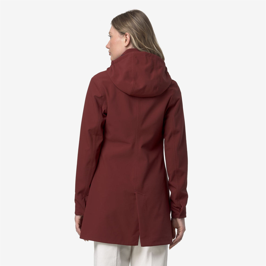 MATHY BONDED - Jackets - 3/4 LENGTH - WOMAN - Red Syrah-Blue Depth