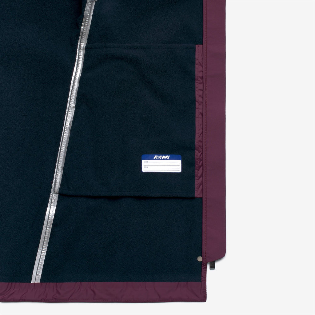 Jackets_Woman_MATHY BONDED_3/4 Length_Violet Mauve Wine - Blue Depth - Commercial 3