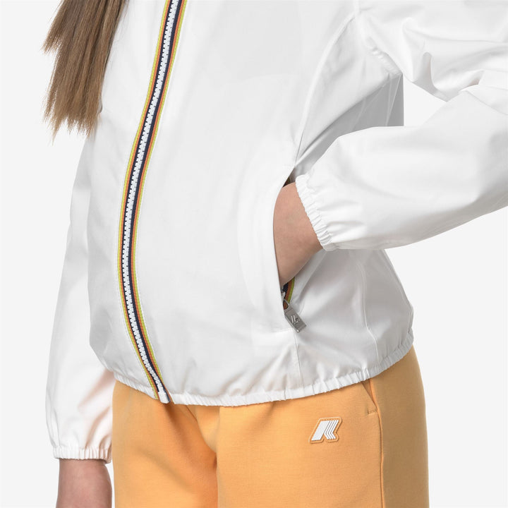 P. LILY STRETCH POLY JERSEY - Jackets - Short - GIRL - WHITE