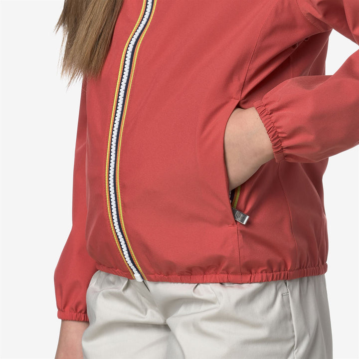 P. LILY STRETCH POLY JERSEY - Jackets - Short - GIRL - RED JASPER