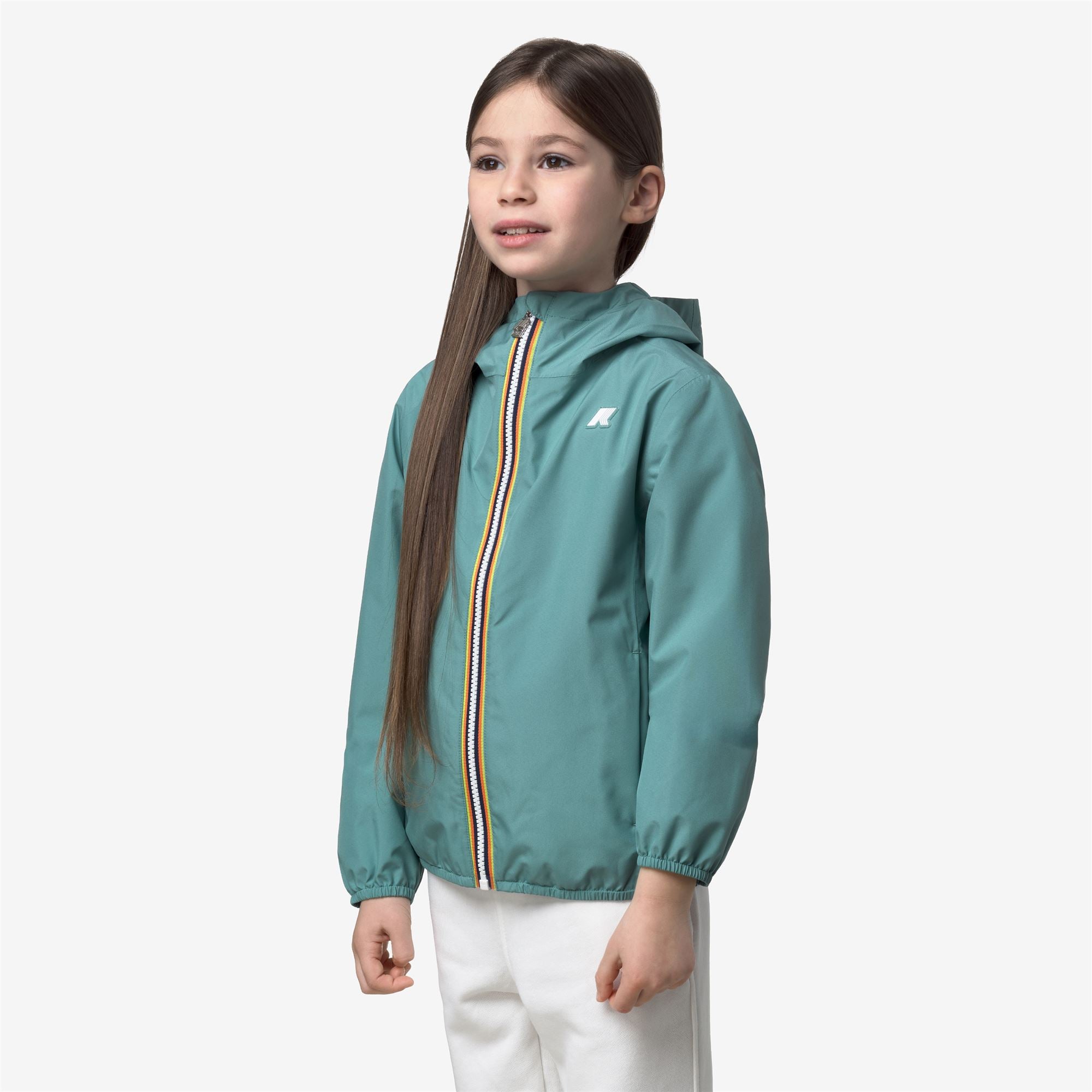Jackets_Girl_P. LILY STRETCH POLY JERSEY_Short_Green Mine - Commercial 5