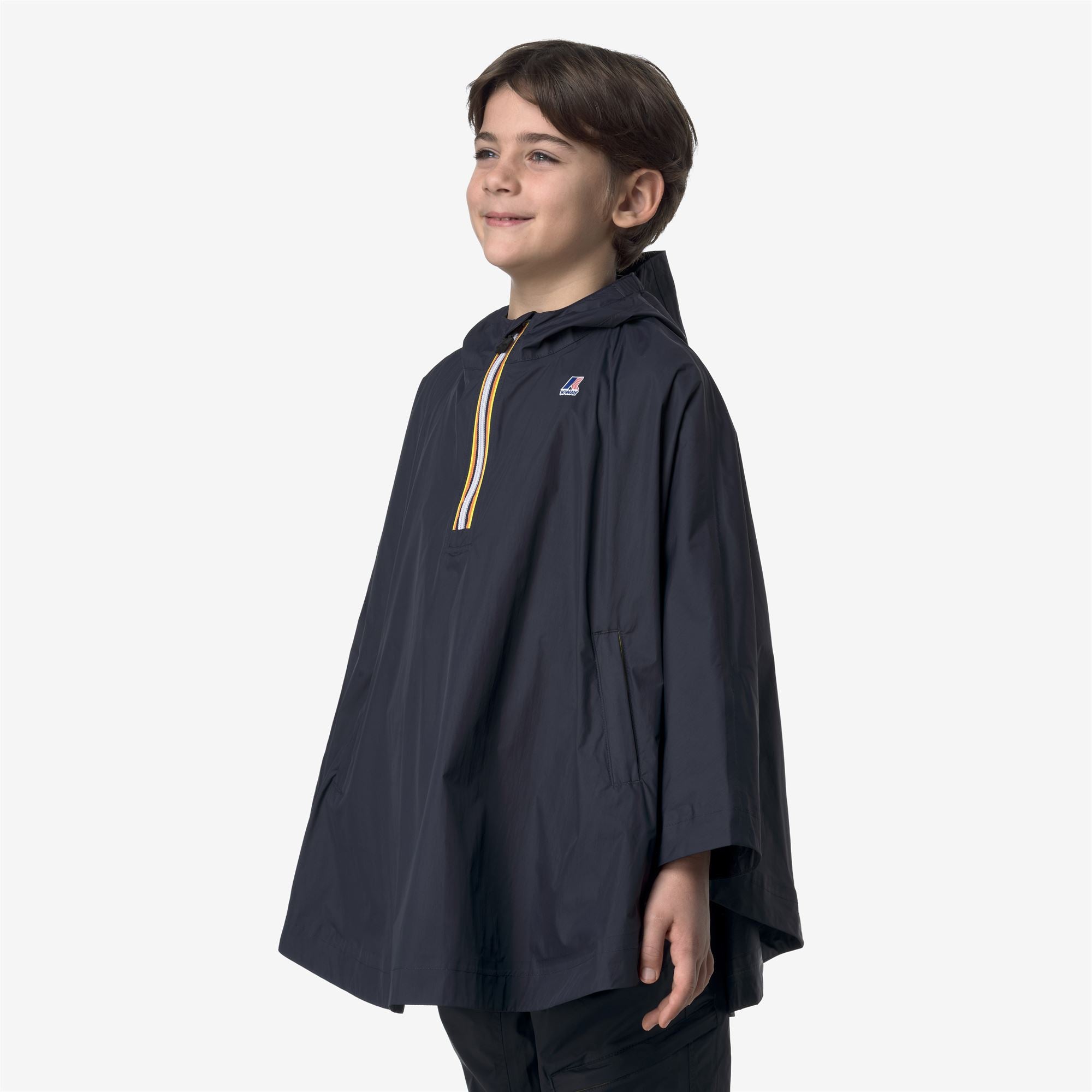 Jackets_KID UNISEX_P. LE VRAI 4.0 MORGAN_Poncho_Blue Depth - Commercial 5