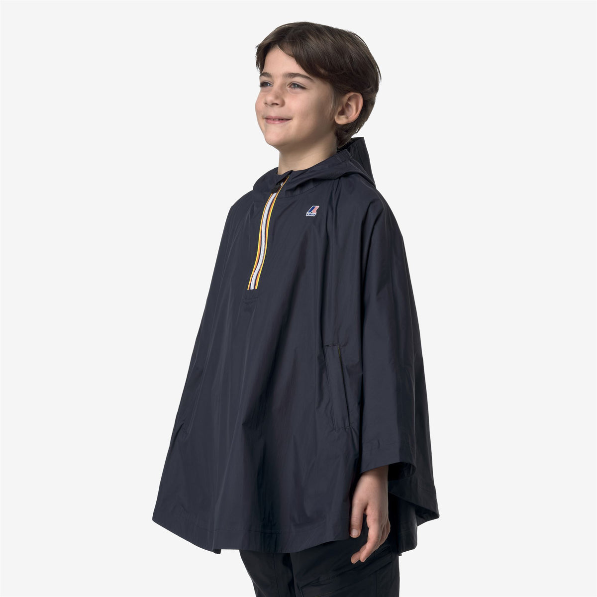 Jackets_KID UNISEX_P. LE VRAI 4.0 MORGAN_Poncho_Blue Depth - Commercial 5