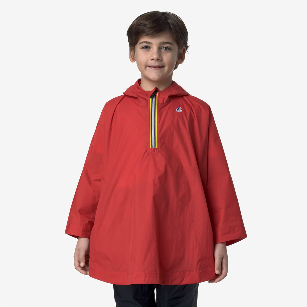 Jackets_KID UNISEX_P. LE VRAI 4.0 MORGAN_Poncho_Red - Commercial 4