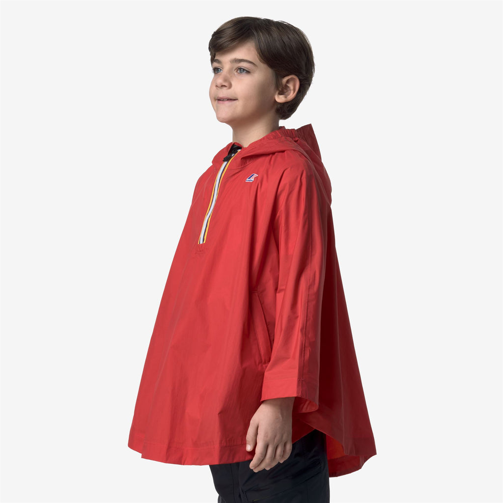 Jackets_KID UNISEX_P. LE VRAI 4.0 MORGAN_Poncho_Red - Commercial 5