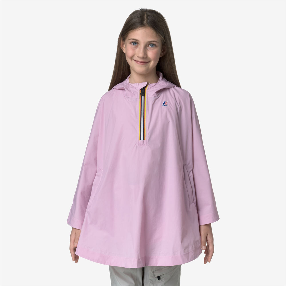 Jackets_KID UNISEX_P. LE VRAI 4.0 MORGAN_Poncho_Pink Lavender - DressedBack