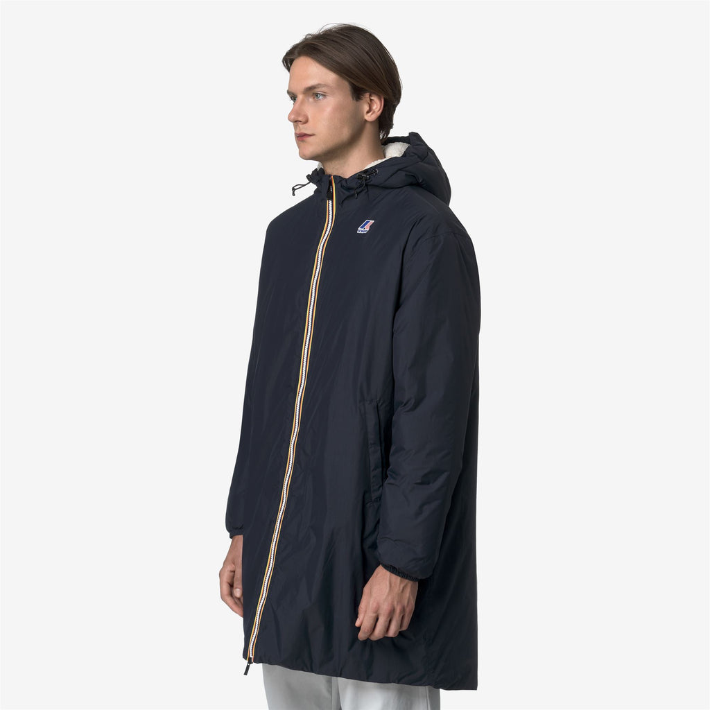 Jackets_UNISEX_LE VRAI 4.0 EIFFEL EAST ORSETTO_3/4 Length_Blue Depth - Commercial 5