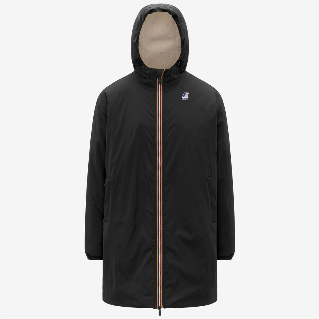 Jackets_UNISEX_LE VRAI 4.0 EIFFEL EAST ORSETTO_3/4 Length_Black Pure - Photo