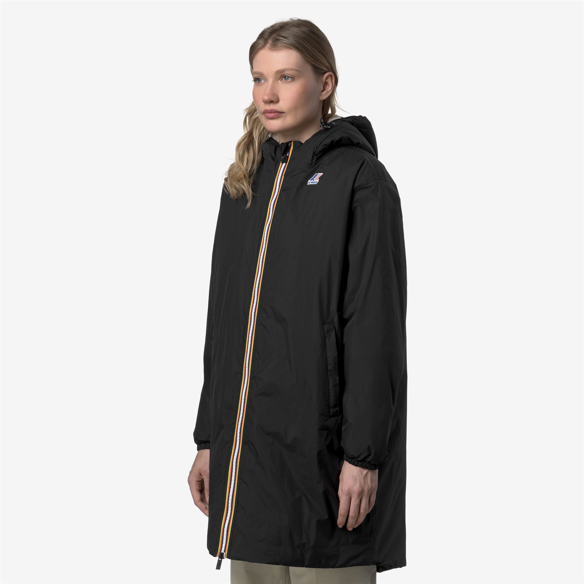 Jackets_UNISEX_LE VRAI 4.0 EIFFEL EAST ORSETTO_3/4 Length_Black Pure - Commercial 4