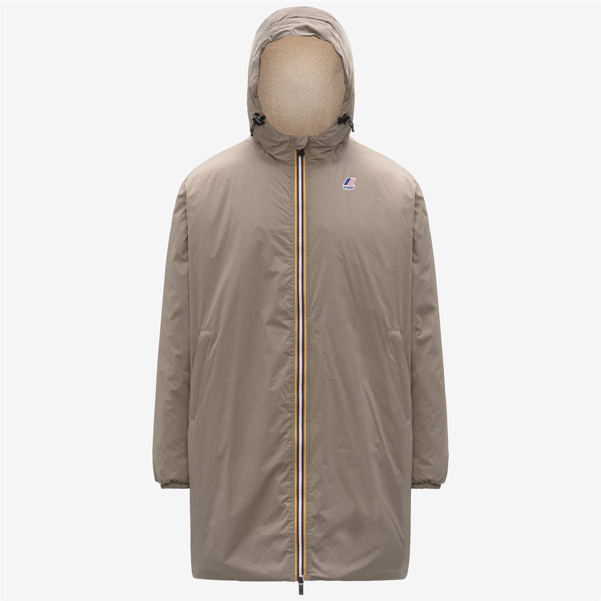 Jackets_UNISEX_LE VRAI 4.0 EIFFEL EAST ORSETTO_3/4 Length_Beige Taupe - Commercial 1