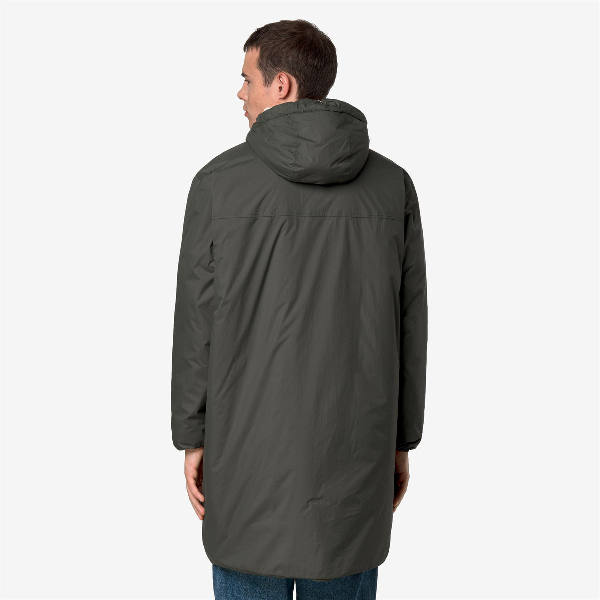 Jackets_UNISEX_LE VRAI 4.0 EIFFEL EAST ORSETTO_3/4 Length_GREEN BLACKISH - Commercial 6