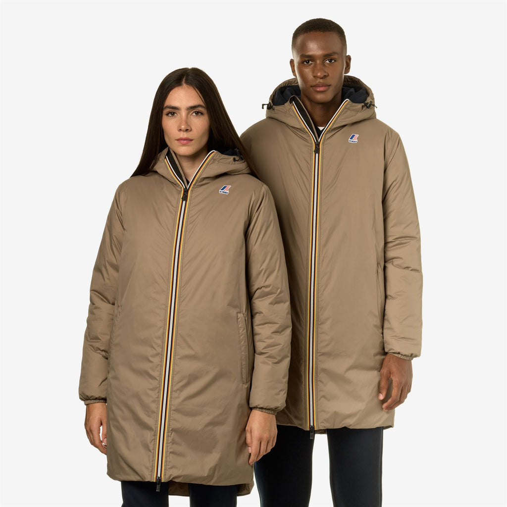 Jackets_UNISEX_Le Vrai 3.0 Eiffel Orsetto_3/4 Length_Beige Taupe - Commercial 7