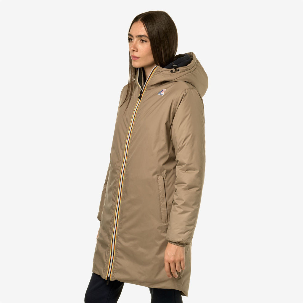 Jackets_UNISEX_Le Vrai 3.0 Eiffel Orsetto_3/4 Length_Beige Taupe - Commercial 5