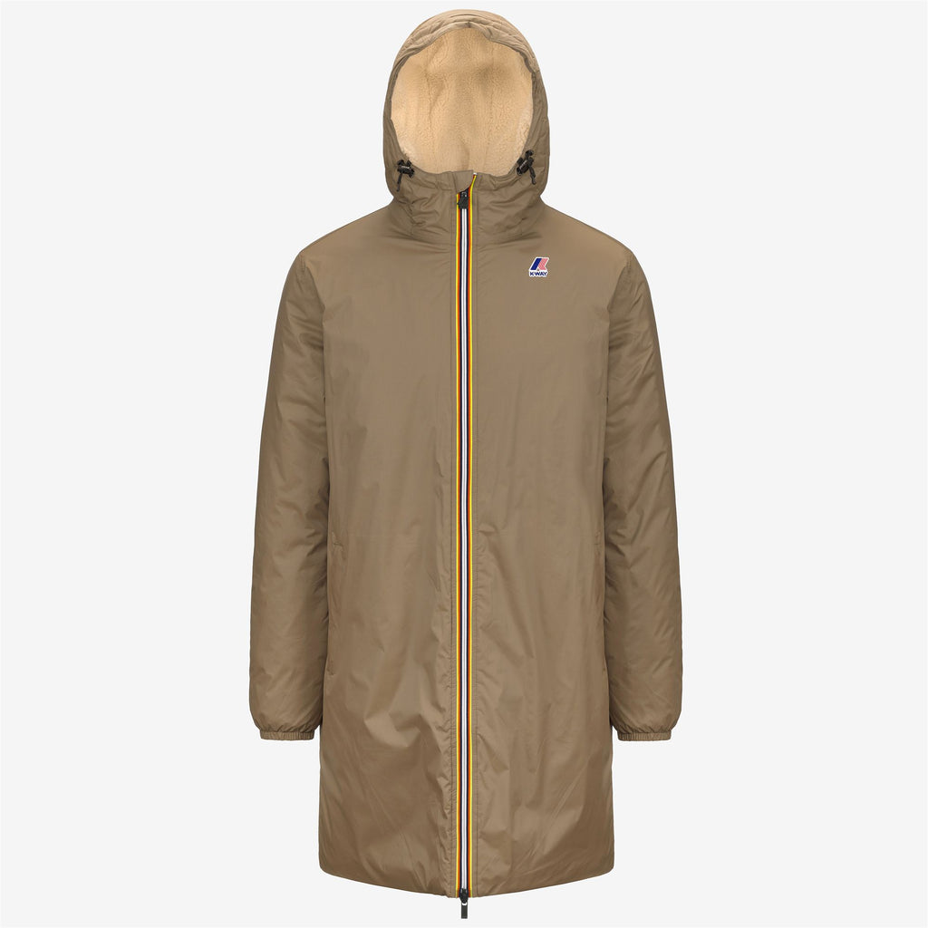 Jackets_UNISEX_Le Vrai 3.0 Eiffel Orsetto_3/4 Length_Beige Taupe - Commercial 1