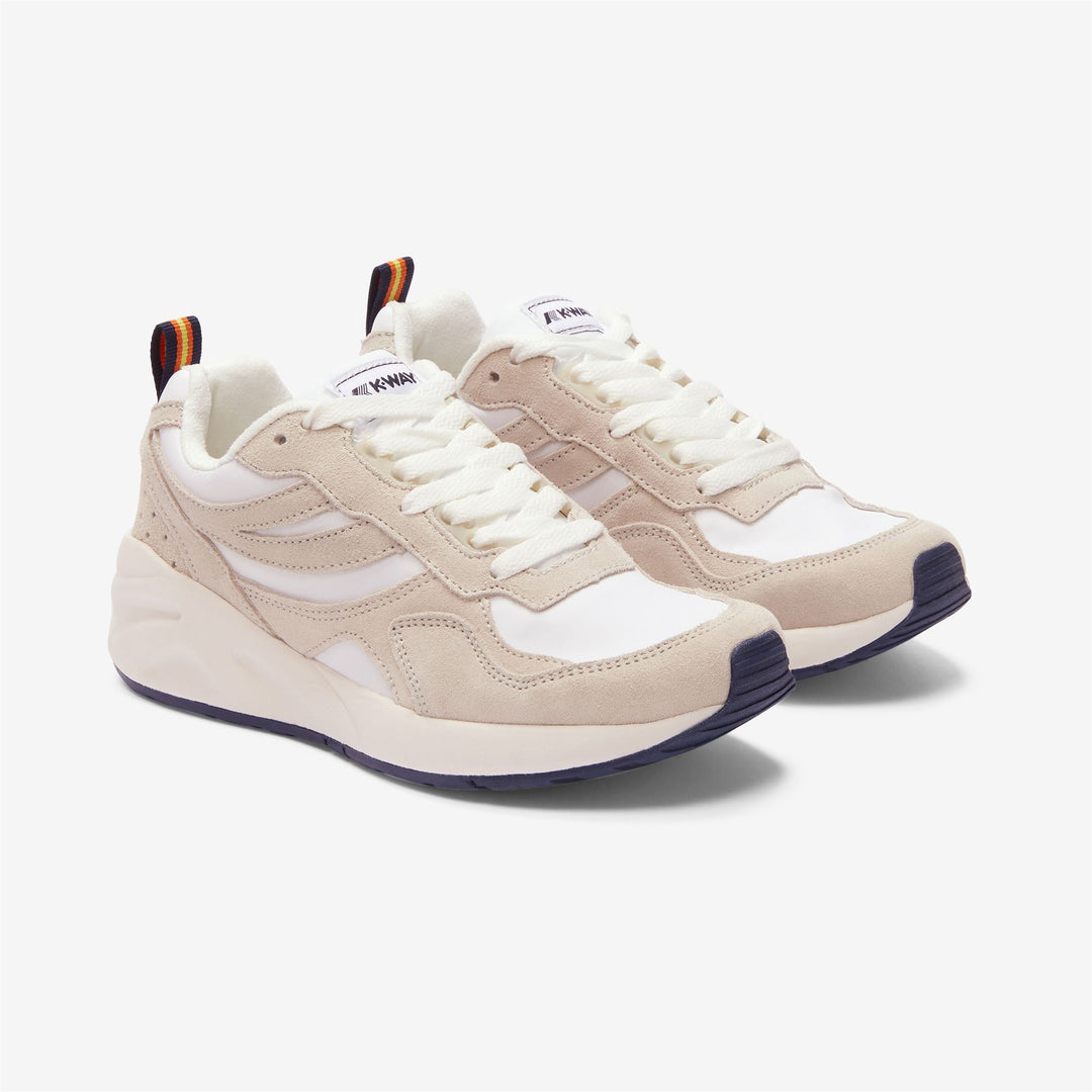 Sport Shoes_UNISEX_TRAINING 3.0 LACES_Low Cut_White - Blu Navy - DressedFront