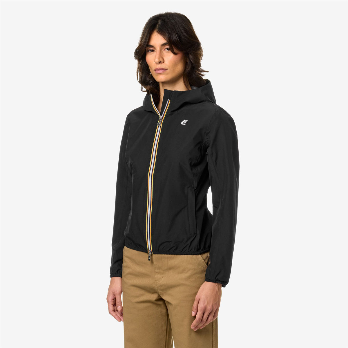 Jackets_Woman_LILY ECO STRETCH DOT_Short_Black Pure - Commercial 5