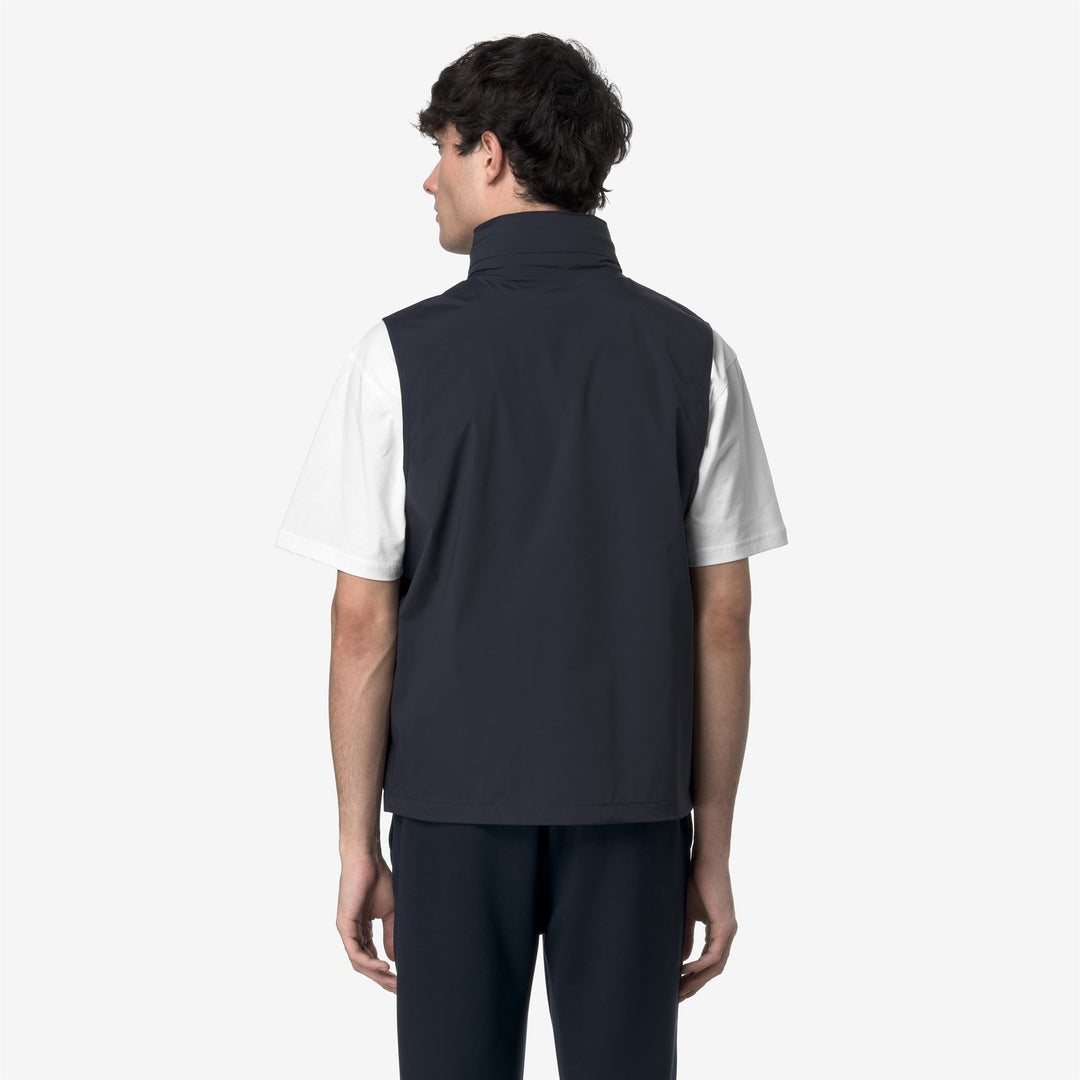 VALEN STRETCH NYLON JERSEY - Jackets - Vest - MAN - BLUE DEPTH