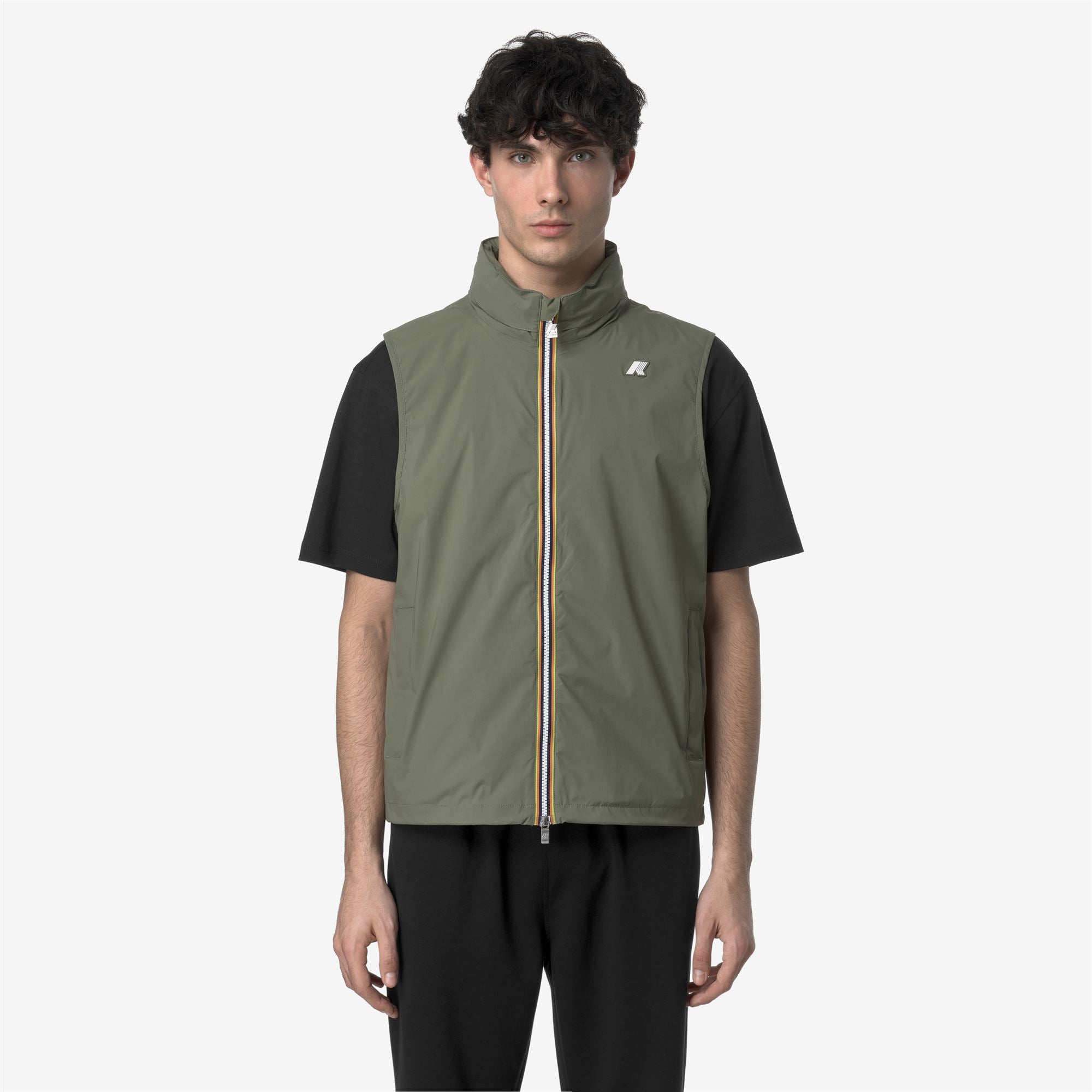 Jackets_MAN_VALEN STRETCH NYLON JERSEY_Vest_Green Lichen - Commercial 4
