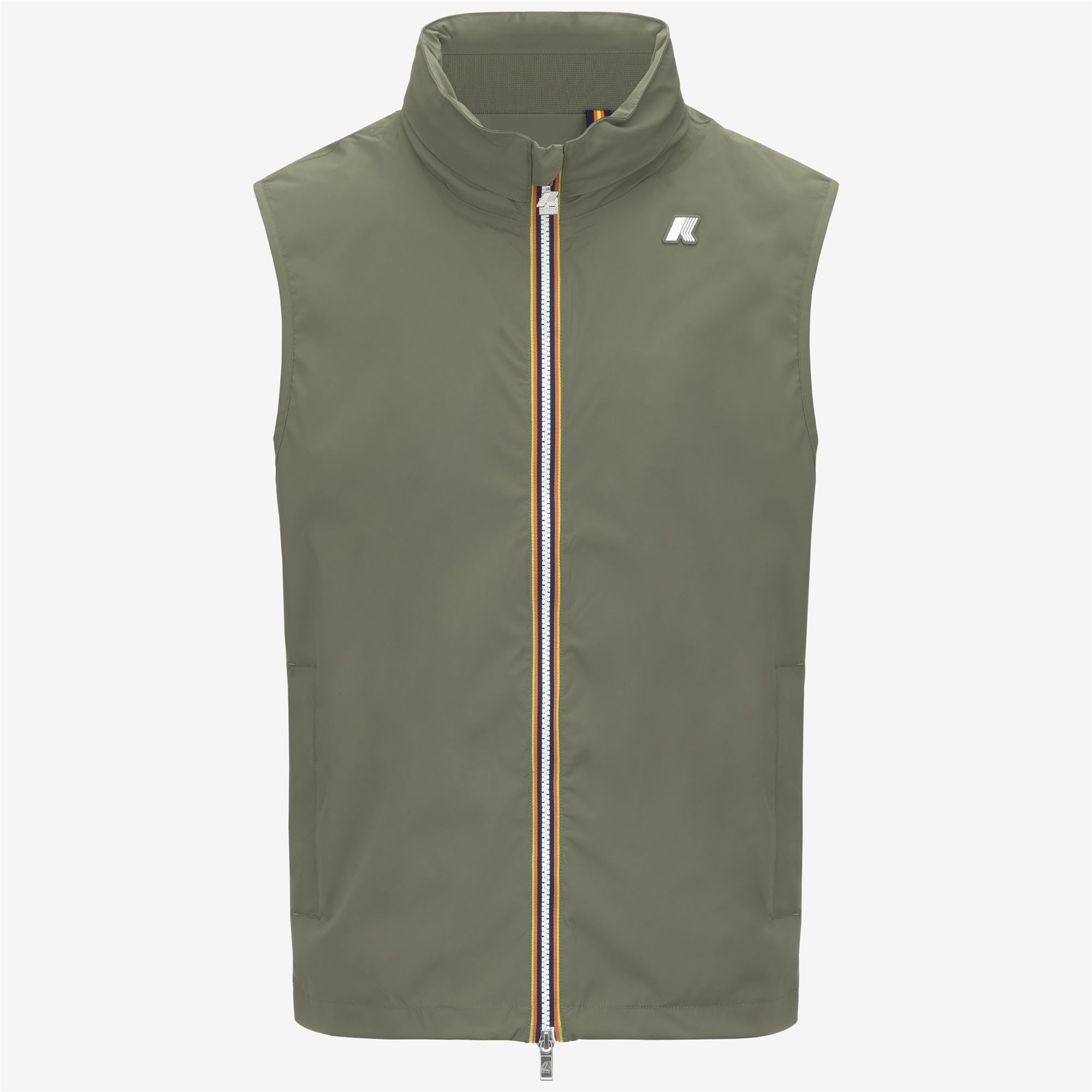Jackets_MAN_VALEN STRETCH NYLON JERSEY_Vest_Green Lichen - Commercial 1