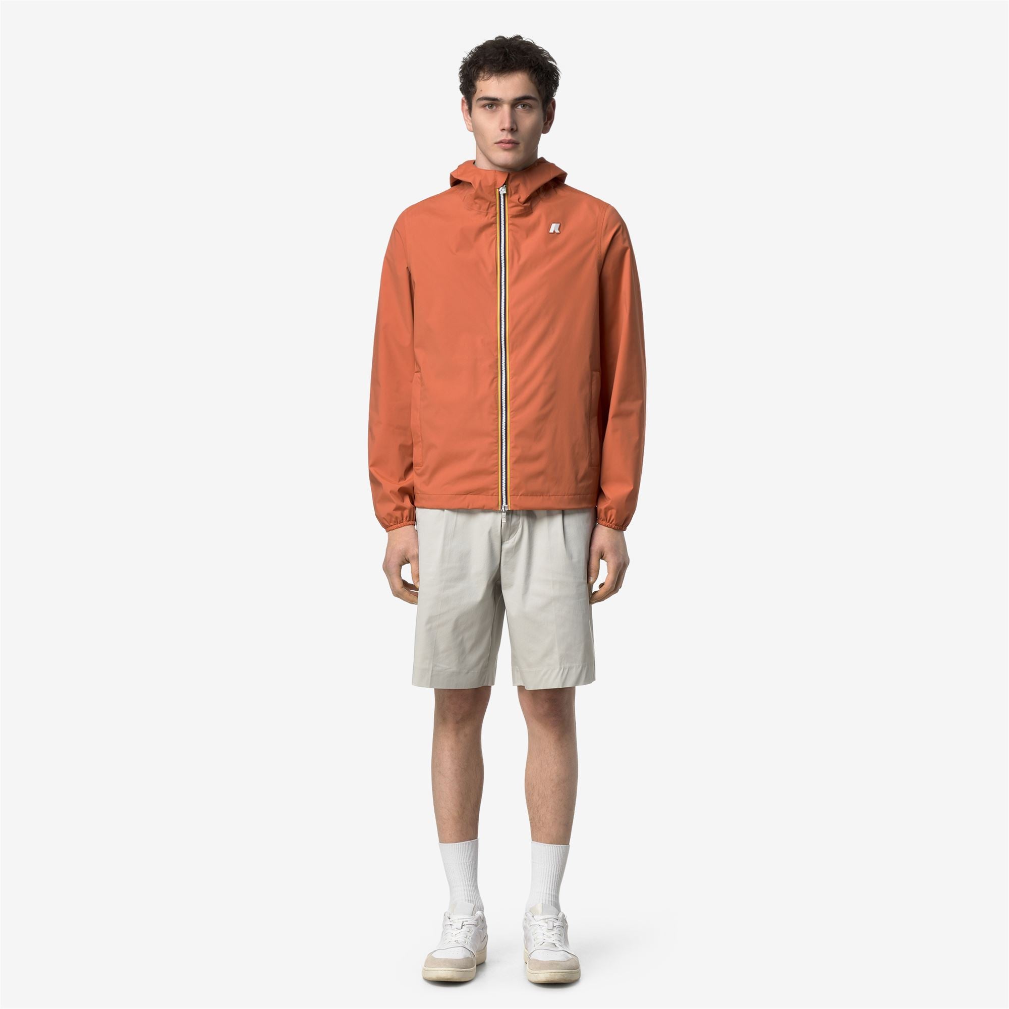 Jackets_Man_JACK  STRETCH NYLON JERSEY_Short_Orange Brownish - Commercial 4