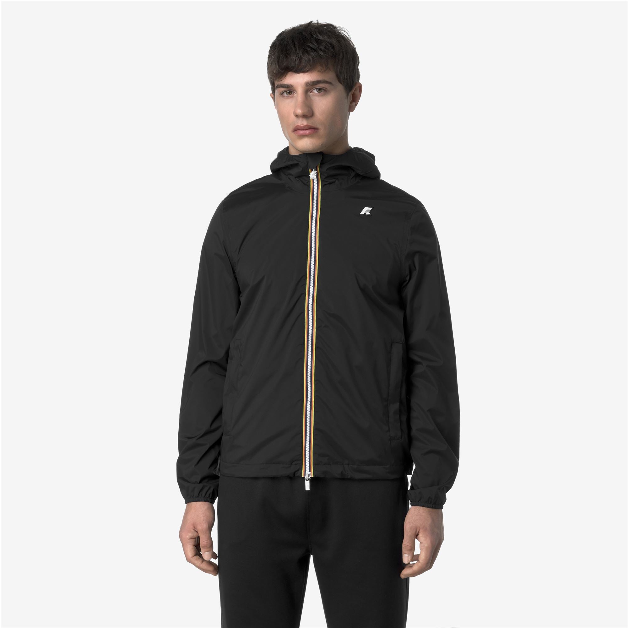 Jackets_MAN_JACK  STRETCH NYLON JERSEY_Short_Black Pure - Commercial 4