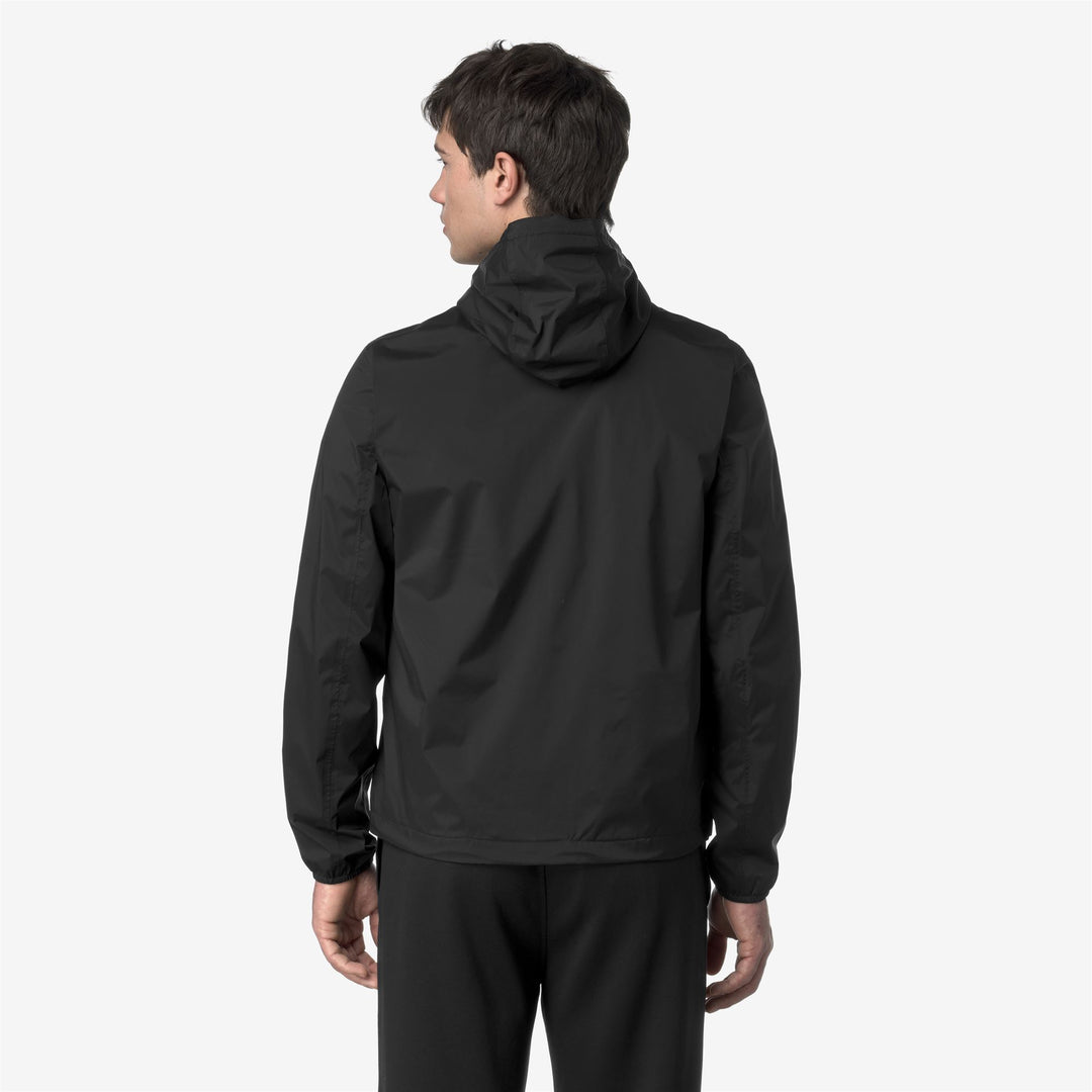 Jackets_MAN_JACK  STRETCH NYLON JERSEY_Short_Black Pure - DressedFrontDouble