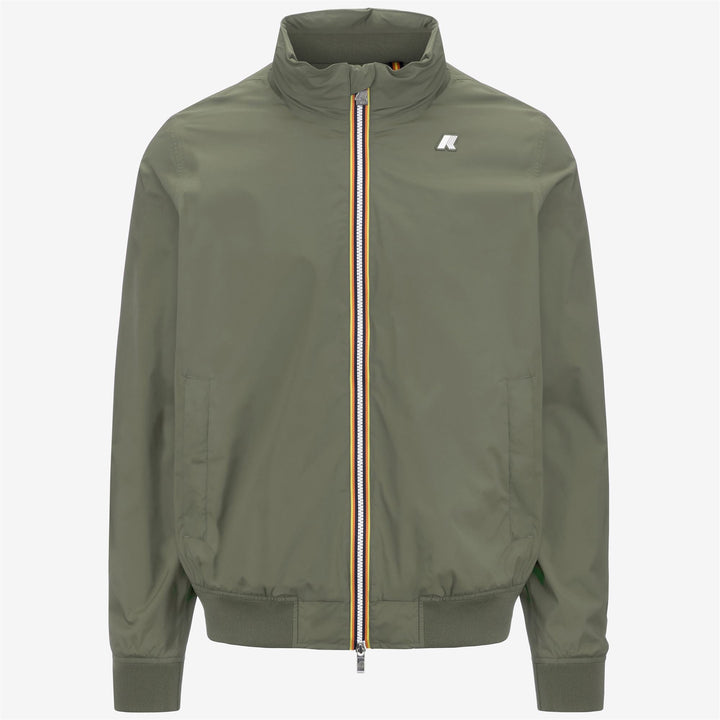 AMAURY  STRETCH NYLON JERSEY - Jackets - Short - MAN - GREEN LICHEN