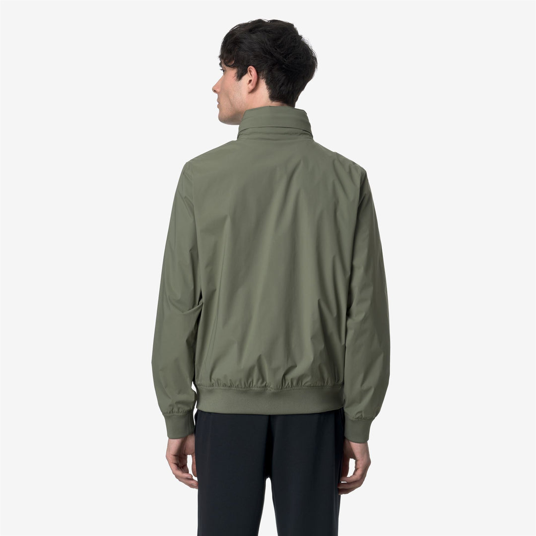 AMAURY  STRETCH NYLON JERSEY - Jackets - Short - MAN - GREEN LICHEN