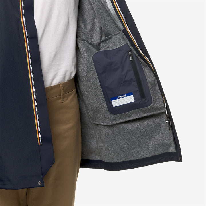 BENNY BONDED JERSEY - Jackets - 3/4 LENGTH - MAN - BLUE DEPTH