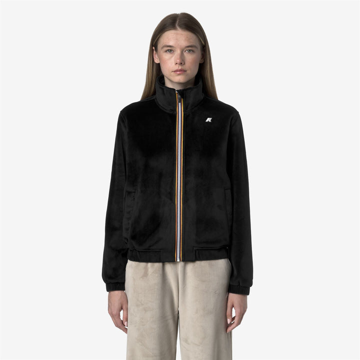 VIVIETTE VELOUR POLAR - Fleece - Jacket - WOMAN - Black Pure-Black Pure