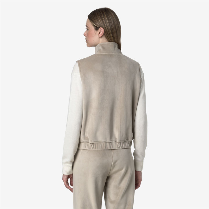 VIVIELME VELOUR POLAR - Fleece - Vest - WOMAN - Beige Cashmere-Beige Cashmere