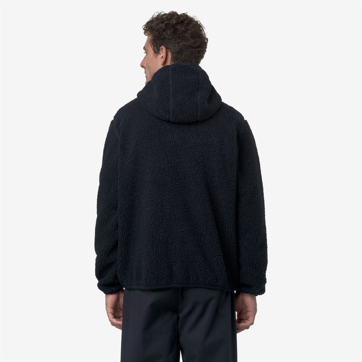 Fleece_MAN_JACK SHERPA POLAR DOUBLE_Jacket_Blue Depth-Blue Depth - DressedFrontDouble