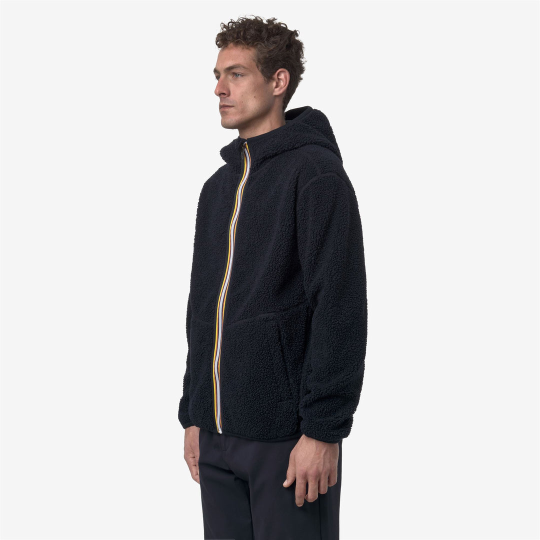 Fleece_MAN_JACK SHERPA POLAR DOUBLE_Jacket_Blue Depth-Blue Depth - Detail