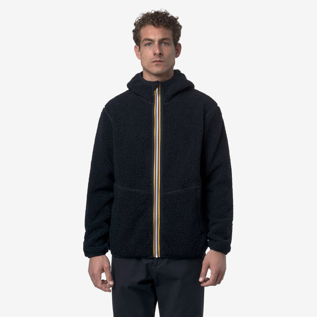 Fleece_MAN_JACK SHERPA POLAR DOUBLE_Jacket_Blue Depth-Blue Depth - DressedBack
