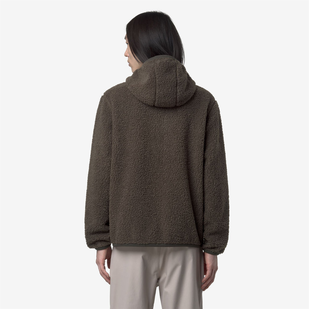 Fleece_MAN_JACK SHERPA POLAR DOUBLE_Jacket_Black Olive Combo - Black Olive - Commercial 6