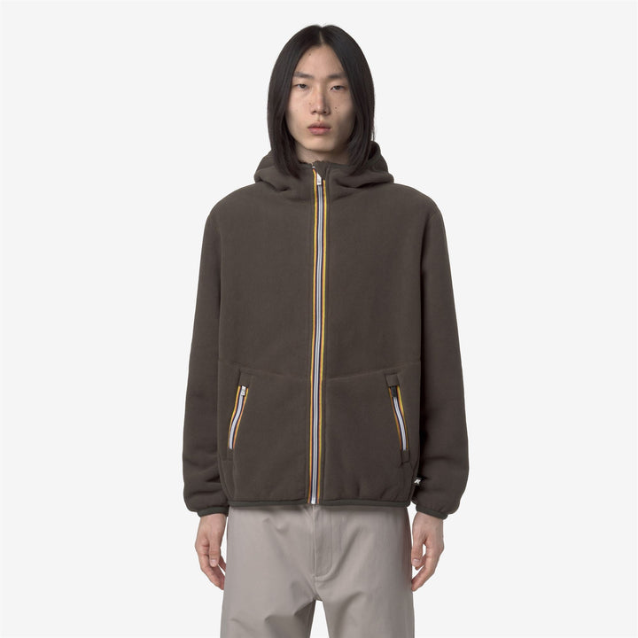JACK SHERPA POLAR REVERSIBLE - Fleece - Jacket - MAN - Black Olive Combo