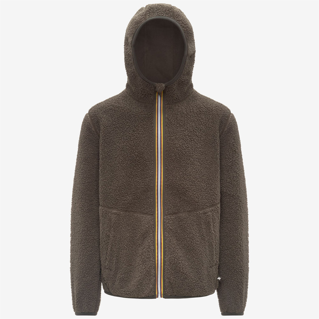 Fleece_MAN_JACK SHERPA POLAR DOUBLE_Jacket_Black Olive Combo - Black Olive - Commercial 1
