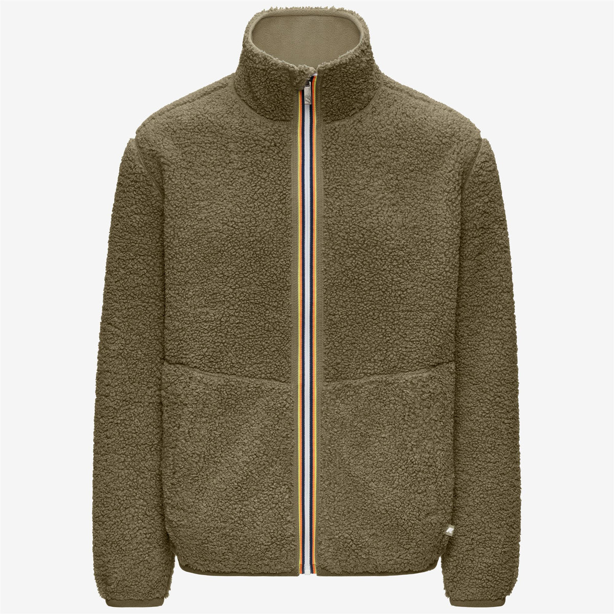 Fleece_Man_PASCAL SHERPA POLAR DOUBLE_Jacket_Green Army-Green Army - Commercial 1