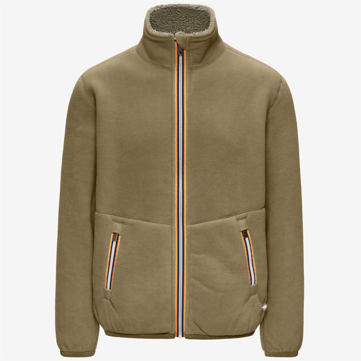 Fleece_Man_PASCAL SHERPA POLAR DOUBLE_Jacket_Green Army-Green Army - Commercial 2