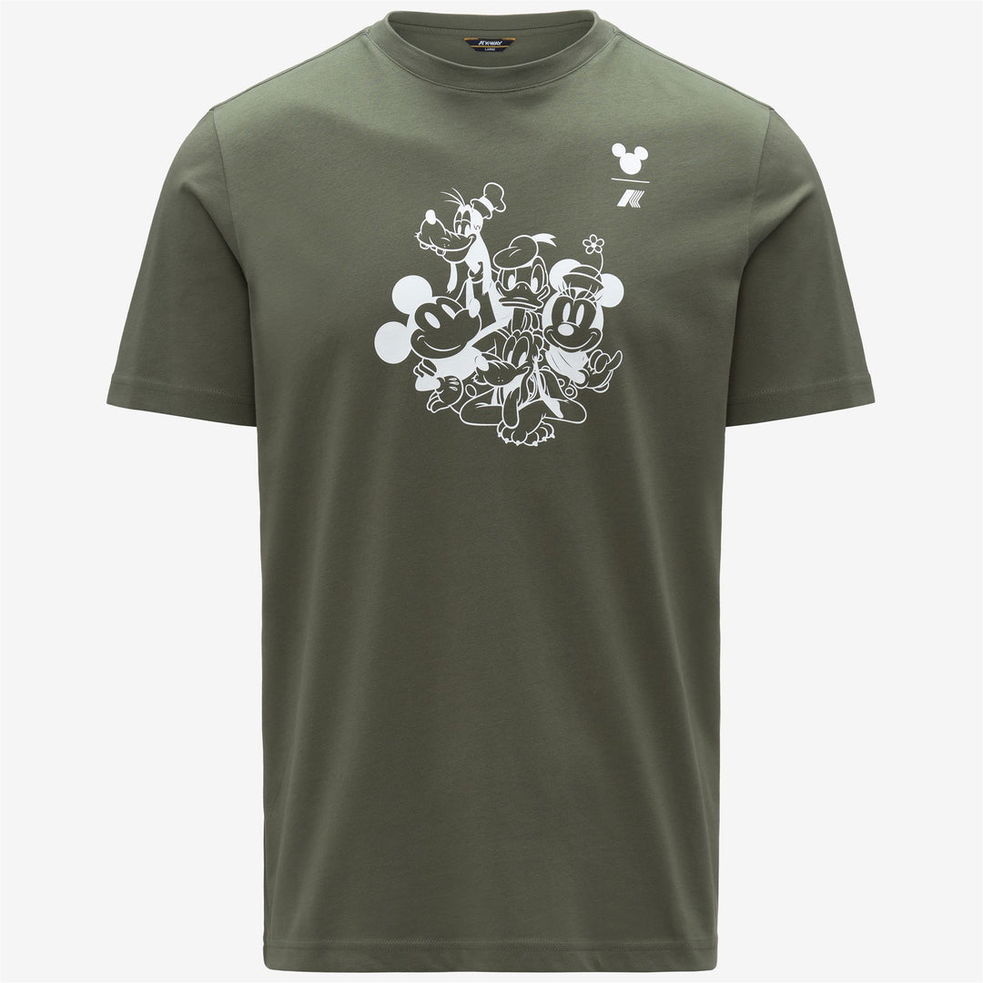 T-Shirts & Top_Man_ODOM JERSEY MICKEY AND MINNIE_T-Shirt_Green Lichen-White - Green Lichen - White - Photo