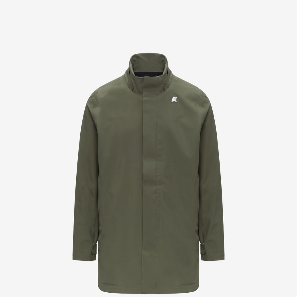 Jackets_Man_DUKE BONDED JERSEY_3/4 Length_Green Lichen - Commercial 2