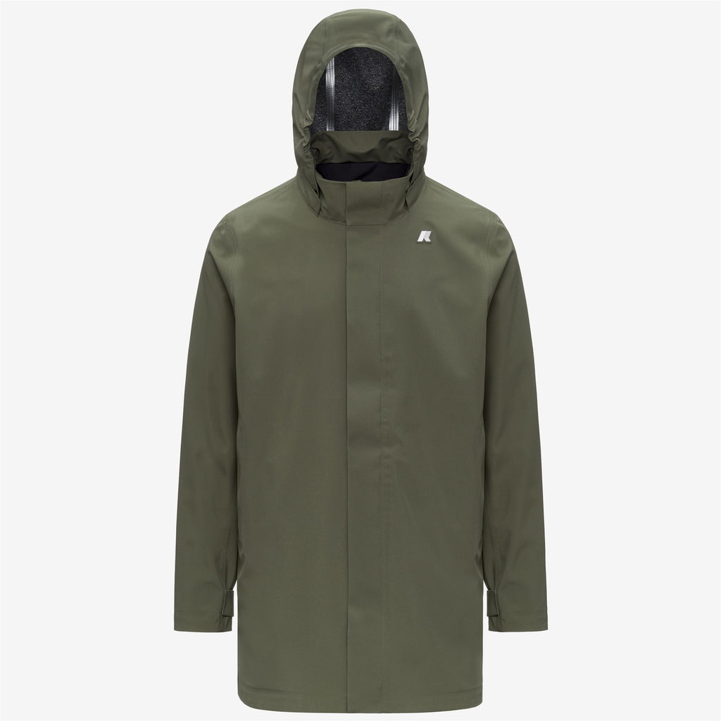 Jackets_Man_DUKE BONDED JERSEY_3/4 Length_Green Lichen - Commercial 1
