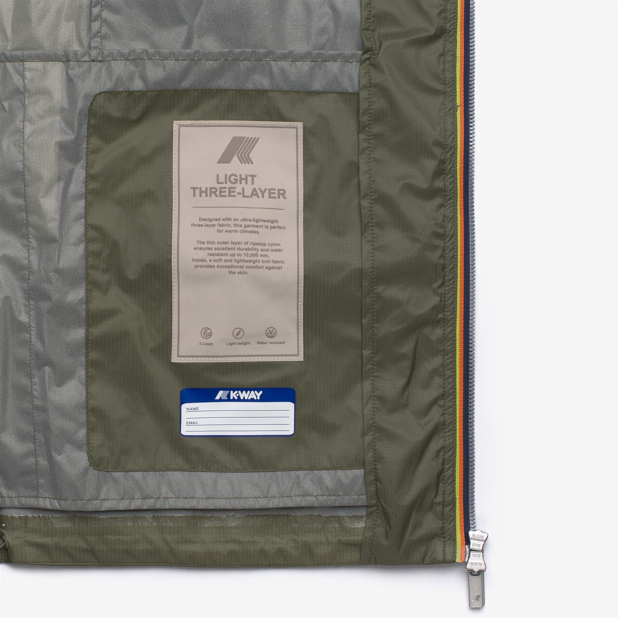 Jackets_Man_CLAD EXTRA LIGHT 3L_Short_Green Lichen - Commercial 3
