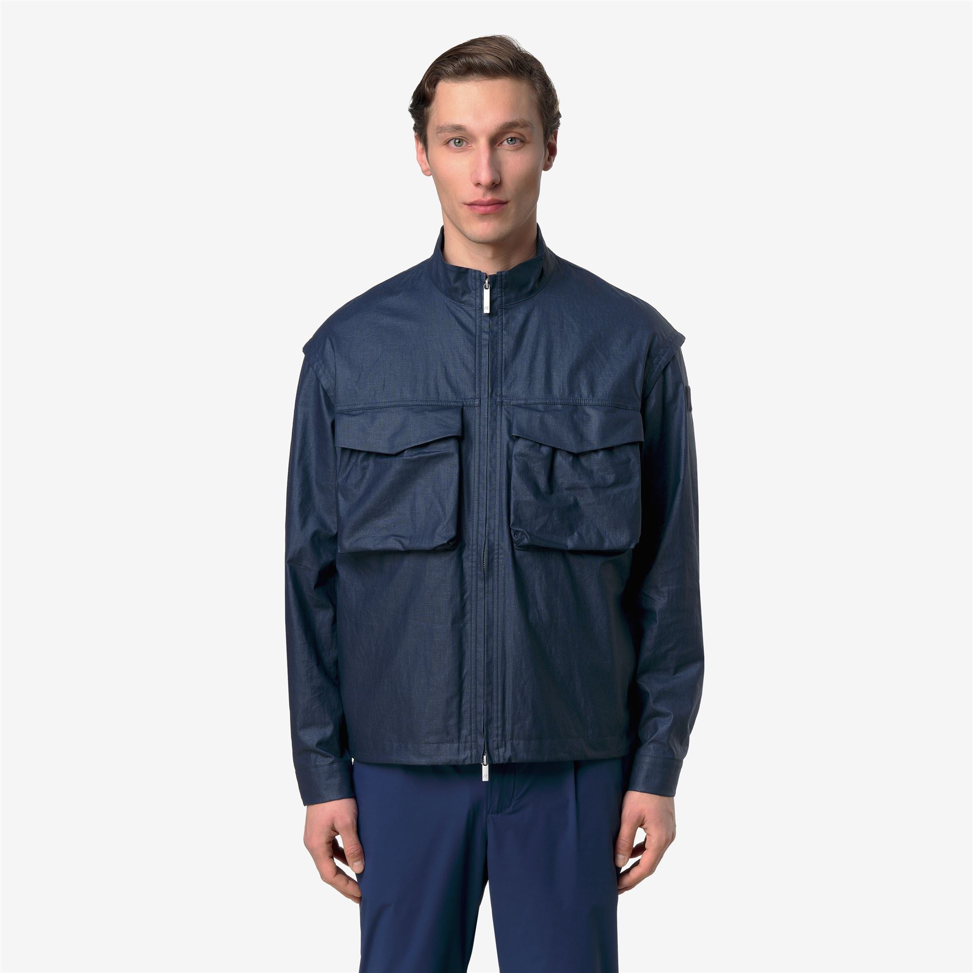 Jackets_Man_ORIAN NATURAL BLEND_Short_BLUE INSIGNIA COMBO - Blue Insignia - Commercial 4